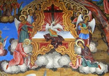 " Фреска. Святой Дух на престоле. Рильский монастырь. " http://www.pravmir.ru/wp-content/uploads/2012/02/Duh-580x409.jpg