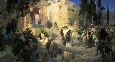 Христос и грешница. В. Поленов. 1888.